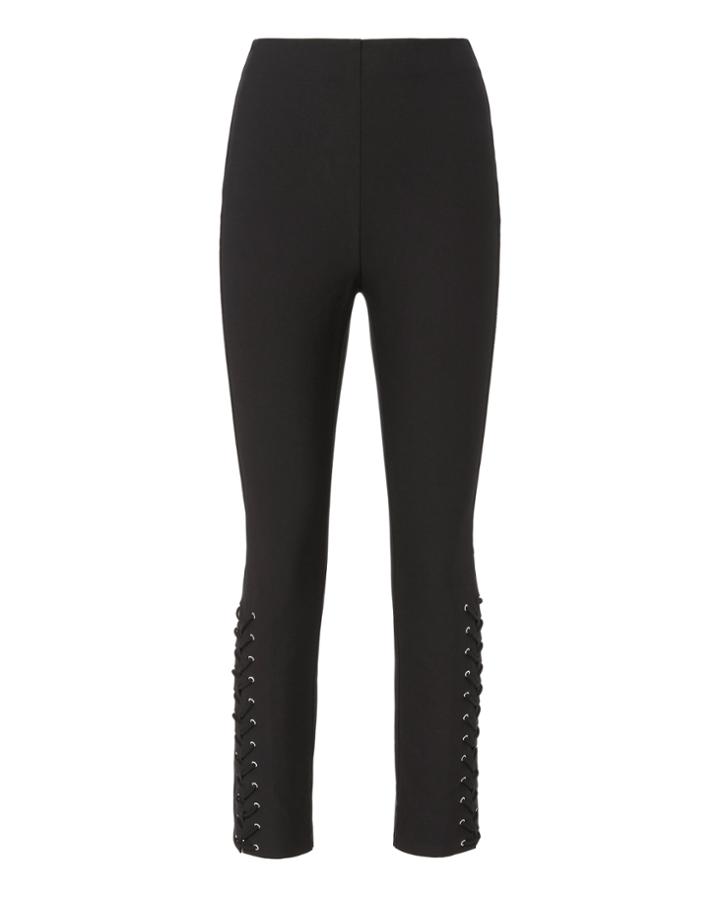 Derek Lam 10 Crosby Lace-up Hem Skinny Pants