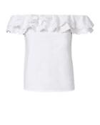 Exclusive For Intermix Izzie Embroidered Off Shoulder Top