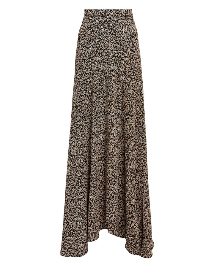 Flynn Skye Wrap It Up Skirt Dark Floral M
