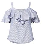 Veronica Beard Grant Cold Shoulder Top