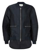 3.1 Phillip Lim Indigo Shirttail Hem Bomber Jacket