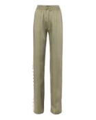 Jonathan Simkhai Varsity-striped Track Pants Olive/army S