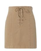 Alc A.l.c. Kylie Khaki Lace-up Mini Skirt Beige Zero