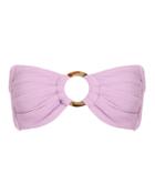 Montce Swim Tori Bandeau Bikini Top Purple S