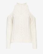 Exclusive For Intermix Cold Shoulder Cable Knit Sweater
