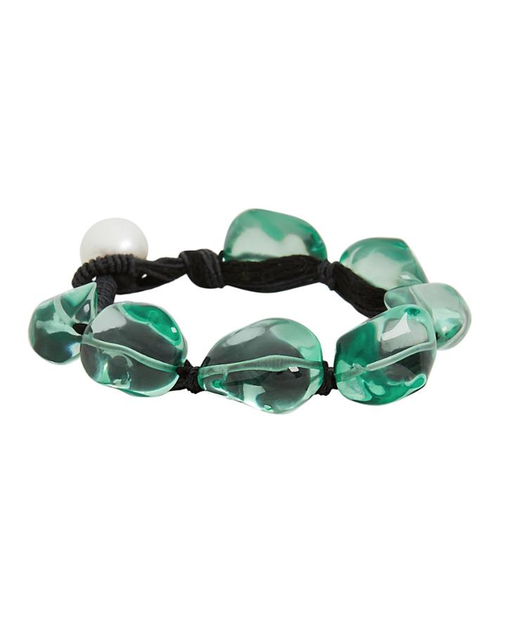 Lizzie Fortunato Sea Glass Pebble Bracelet Sea Glass 1size