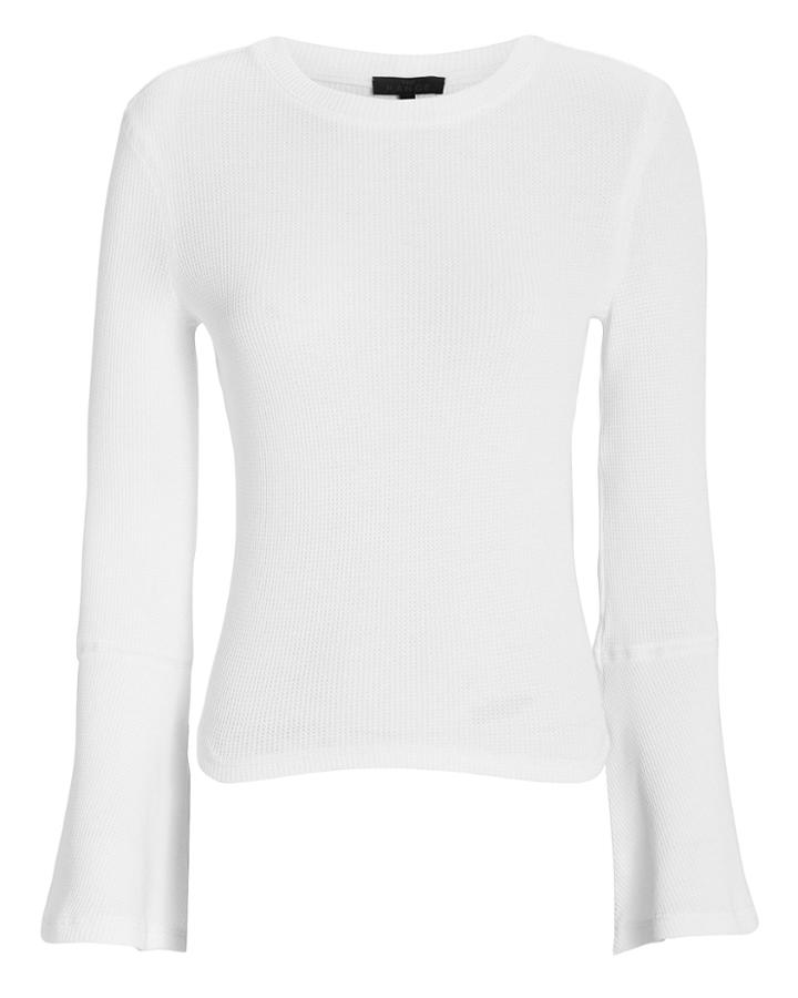 The Range Flare Sleeve Knit Sweater White P