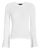 The Range Flare Sleeve Knit Sweater White P