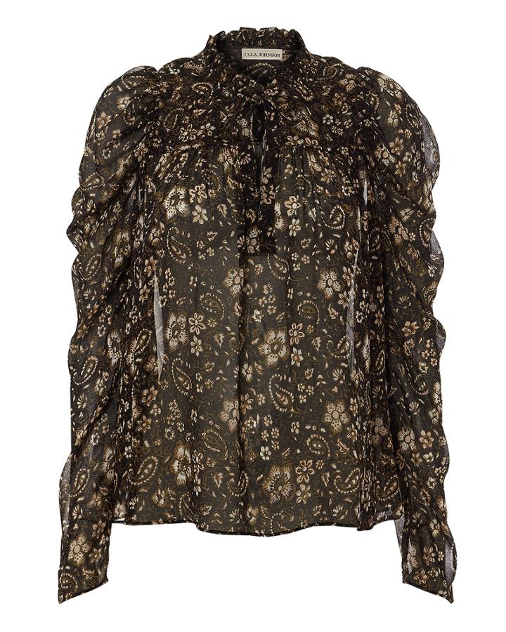 Ulla Johnson Renly Puff Sleeve Top Multi Zero