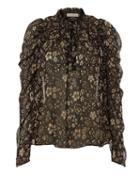 Ulla Johnson Renly Puff Sleeve Top Multi Zero