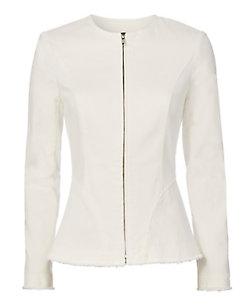 Exclusive For Intermix Margeux Lace-up Denim Jacket