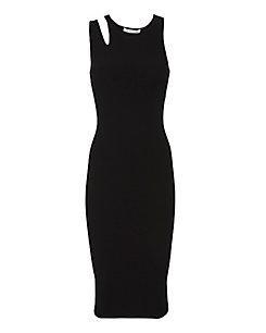 Helmut Lang Slash Rib Midi Dress