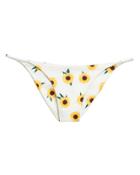 Same Swim Llc Same Swim Sunflower Bikini Bottoms White/yellow M