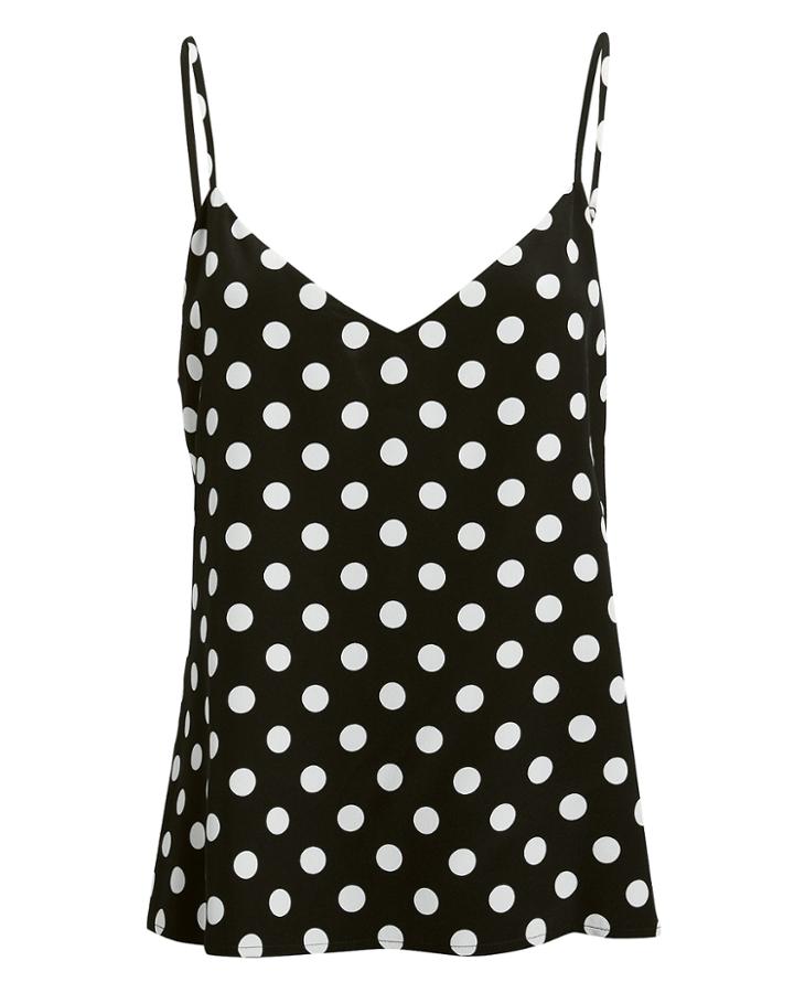 L'agence Jane Polka Dot Tank Black/white L