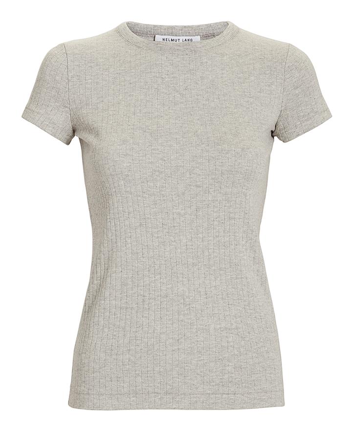 Helmut Lang Grey Wide Rib T-shirt Grey P