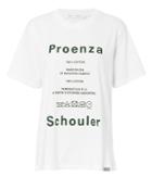 Proenza Schouler Pswl Care Label Graphic Tee White M