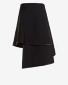 David Koma Asymmetric Skirt: Black