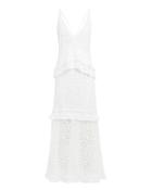 Kisuii Helia Floral Lace Dress White M