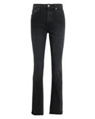 Re/done Double Needle Comfort Stretch Long Black Jeans Black Denim 27