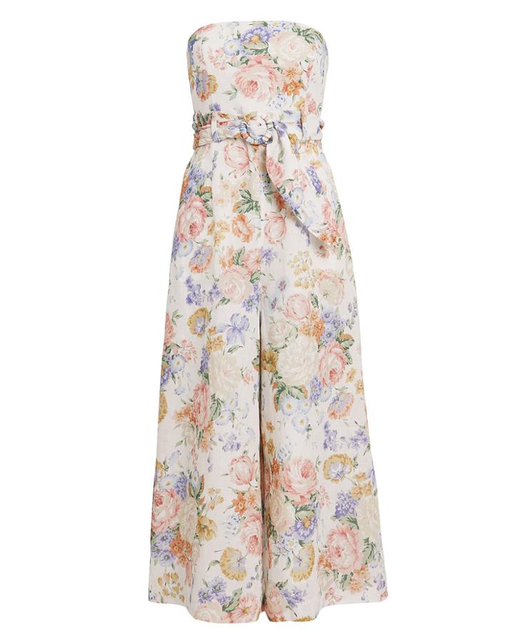 Zimmermann Bowie Jumpsuit White/floral Zero