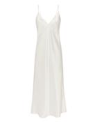 Olivia Von Halle Issa Slip Dress Ivory 2