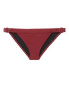 Solid & Striped Evelyn Buckle Bikini Bottom Red M