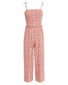 Paloma Blue Pearl Crepe Tie Shoulder Jumpsuit Primrose M