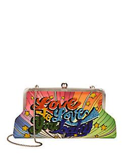 Sarah's Bag Love To Love Rainbow Clutch