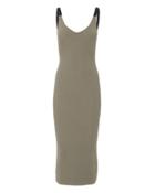 Enza Costa Gia Military Ribbed Dress Olive/army P