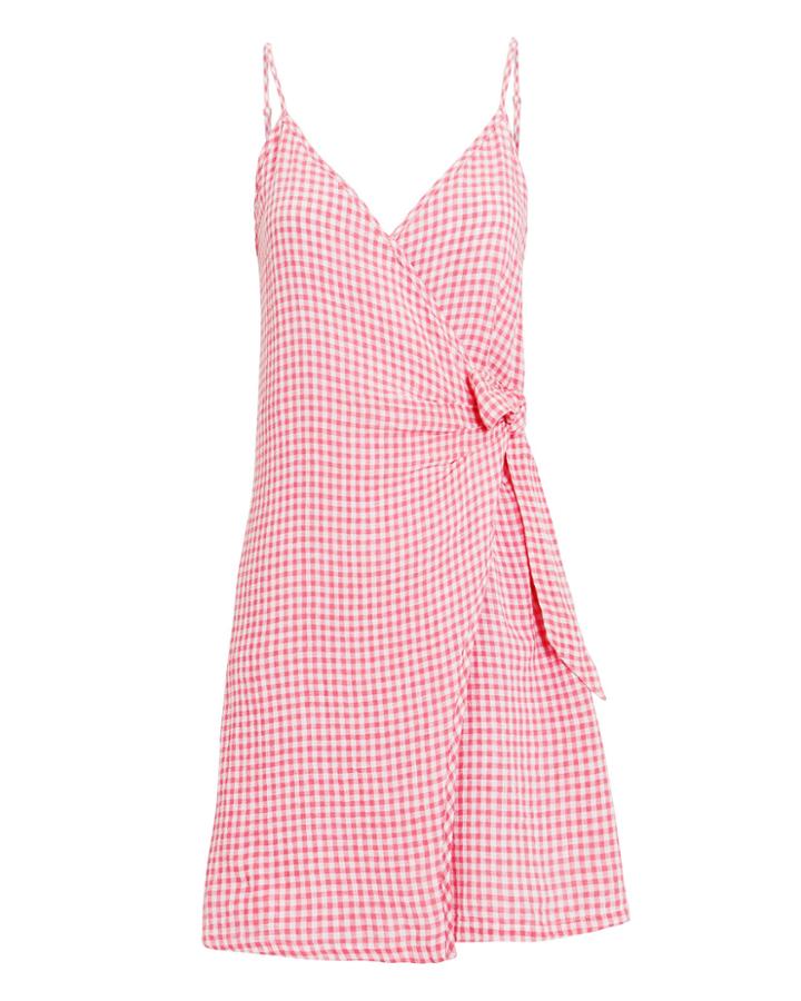 Rails Malia Gingham Dress Pink/white L