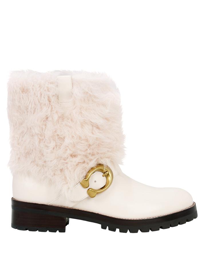Coach Leighton White Boots White 8