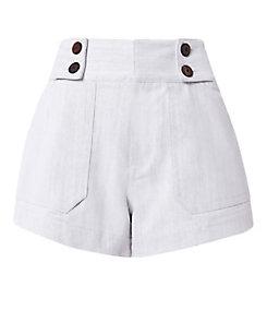 Derek Lam 10 Crosby Button Detail Utility Shorts