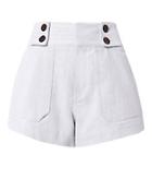 Derek Lam 10 Crosby Button Detail Utility Shorts