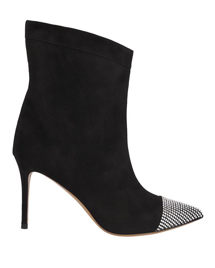 Alexandre Vauthier Cha Cha Sequin Booties Black 38