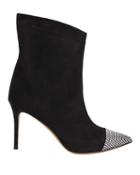 Alexandre Vauthier Cha Cha Sequin Booties Black 38