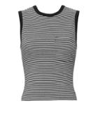 &quot;t By Alexander Wang Twisted Back Striped Tank&quot;