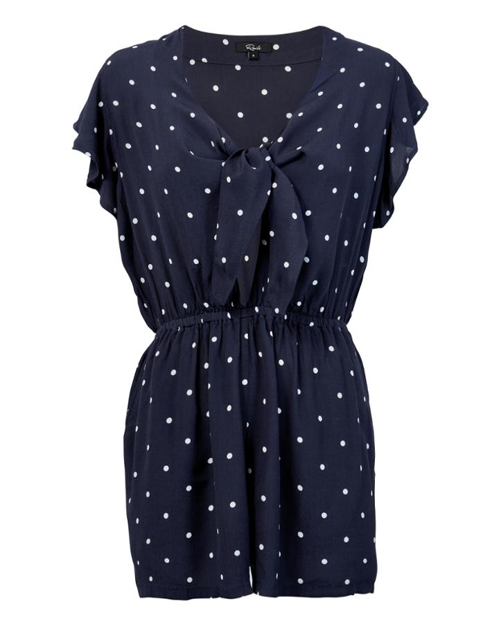 Rails Minka Polka Dot Romper Navy P