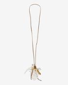 Chan Luu Mixed Pendant Charm Braided Necklace