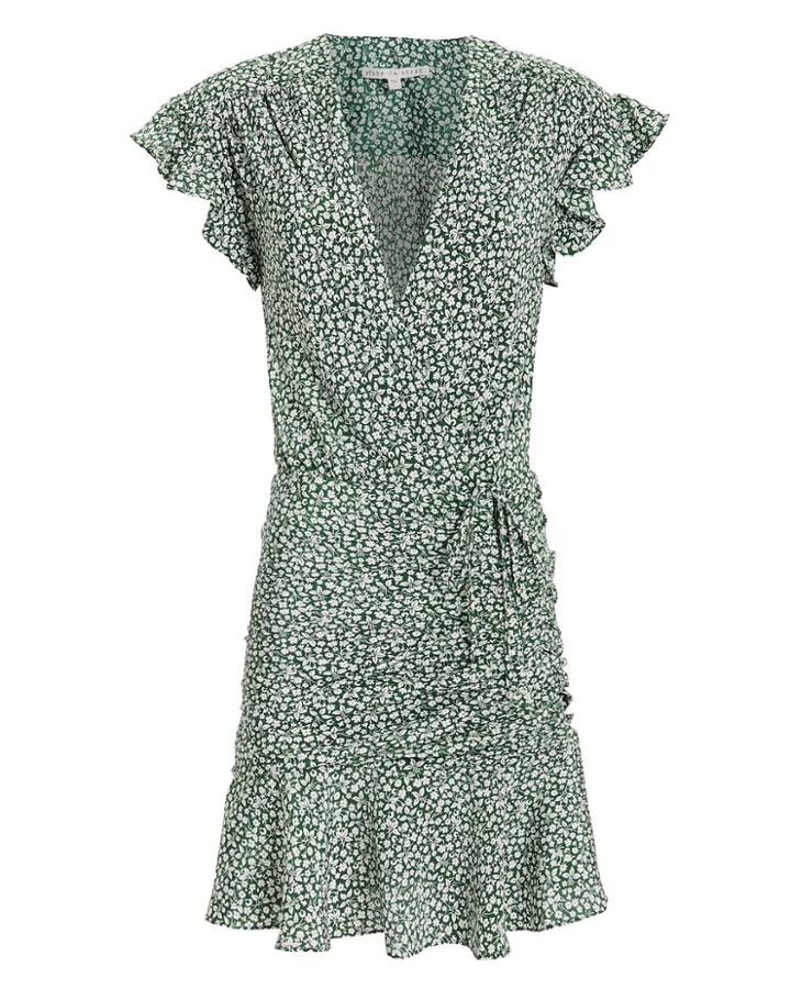 Veronica Beard Marla Green Floral Dress Green Floral 4