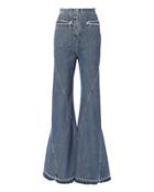 Esteban Cortazar High-waist Bell Flare Jeans