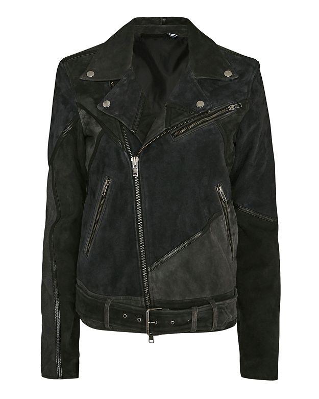 Blk Dnm 18 Three Blues Leather Jacket