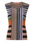 Missoni Multicolor Lurex-striped Top Multi 36