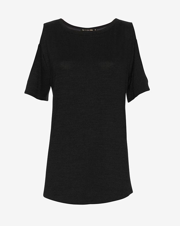 Rag & Bone/jean Cold Shoulder Tee: Black