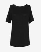 Rag & Bone/jean Cold Shoulder Tee: Black