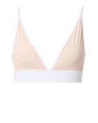 Jonathan Simkhai Reversible Plunge Neck Bikini Top Pink S