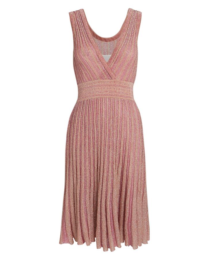 Missoni Shimmering Rose Gold Dress Rose Gold 44