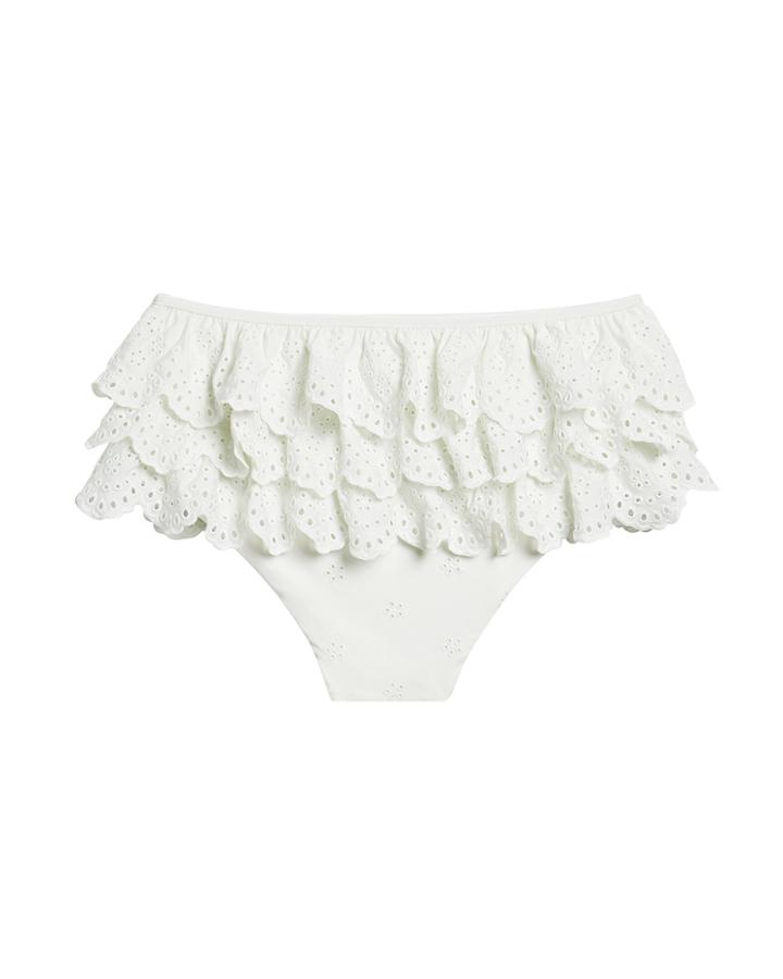 Inc Swim Lace Bikini Bottom White S