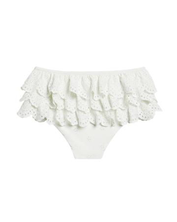 Inc Swim Lace Bikini Bottom White S
