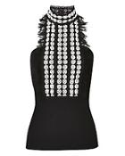 Yigal Azrouel Jabot Lace Top