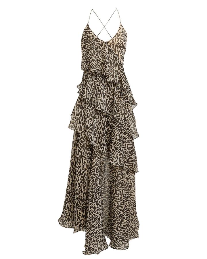 Shona Joy Mariposa Leopard Gown Leopard 6